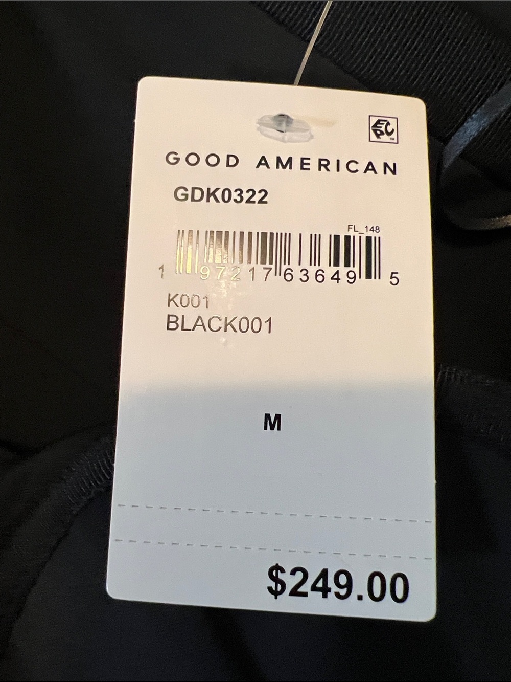 Good American Ponte Embellished Black Gown - Picture 8 of 8